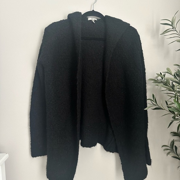 Joie hoodie Cardigan black‎ long sleeve xs - Picture 1 of 6